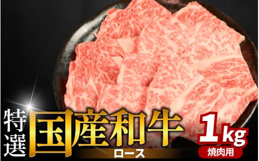 牛肉 特選 ロース 焼肉用 1kg えらべる容量 焼肉 国産和牛 和牛 焼き肉 赤身 にく ぎゅう うし バーベキュー BBQ やきにく お祝い イベント パーティー おかず おつまみ 贈答 プレゼント 徳島県 吉野川市