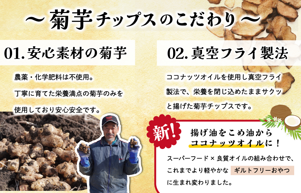 菊芋 チップス 6袋セット イヌリン 国産 いも 菊芋茶 きくいも キクイモ SDGs エコ サスティナブル農薬不使用 野菜 おやつ おつまみ 三重県産