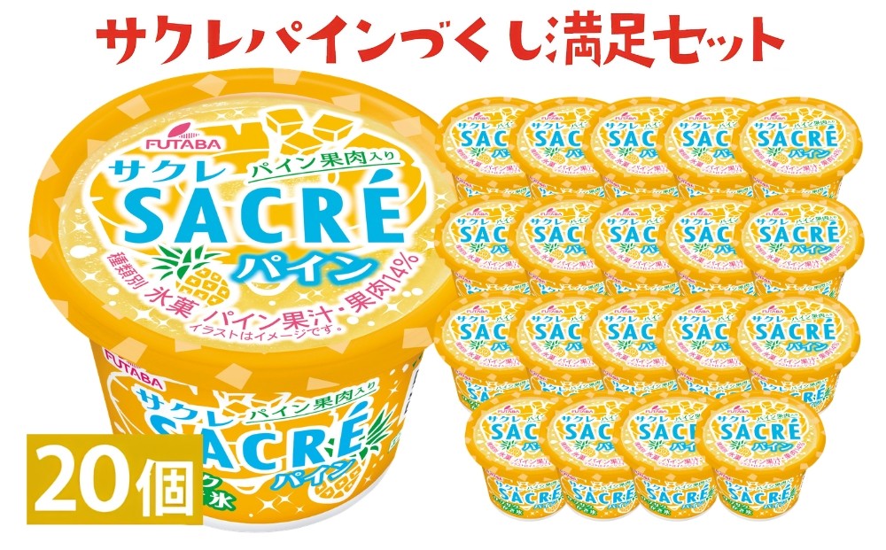 
サクレパインづくし満足セット　20個｜アイス かき氷 シャーベット デザート
※着日指定不可
※離島への配送不可
