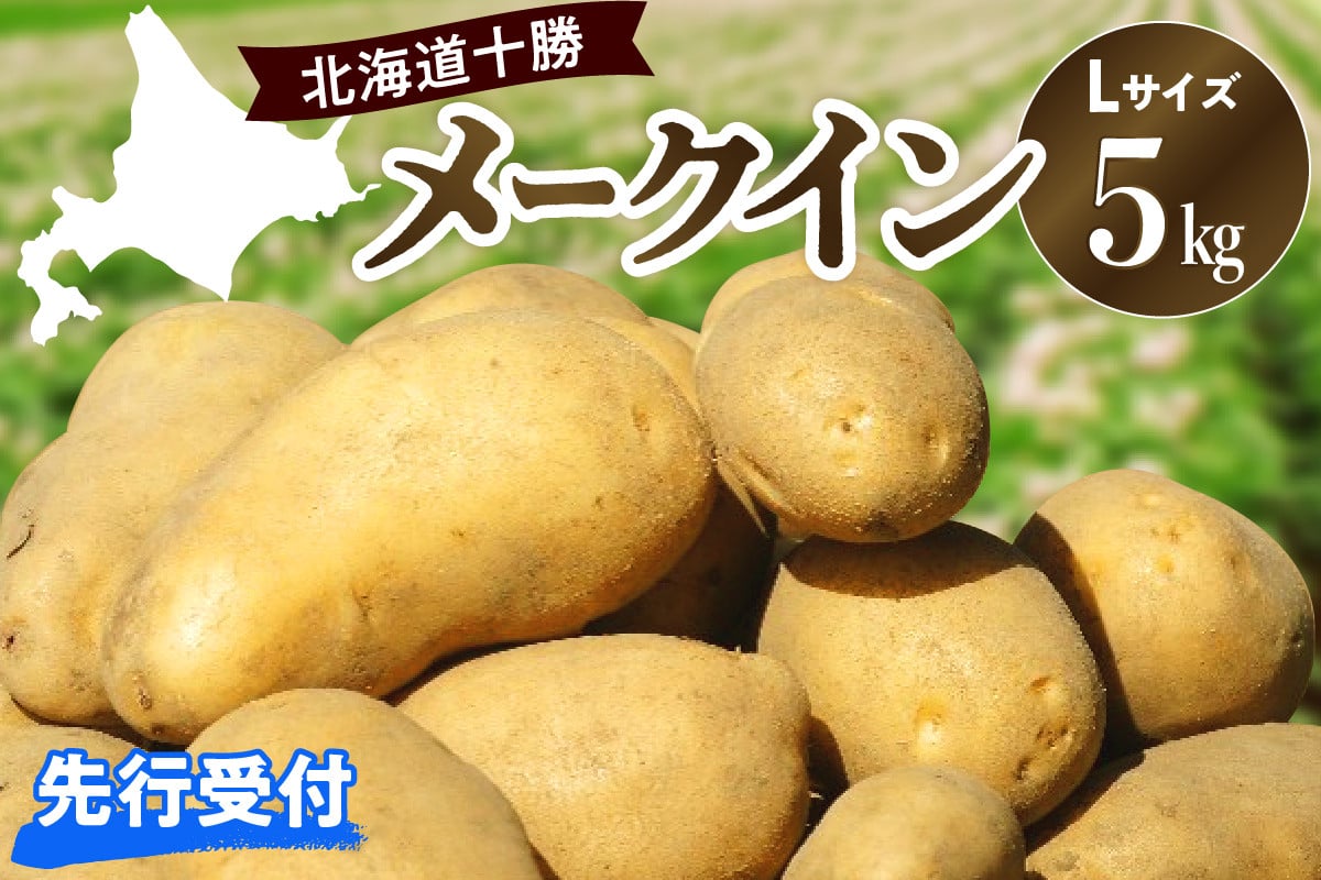 
            【先行受付】【2025年10月出荷分】北海道芽室町 十勝めむろ産「めむろメークイン」Ｌサイズ5kg me010-019c-25
          