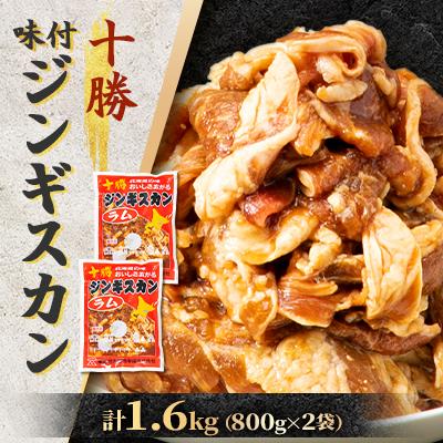 ふるさと納税 帯広市 北海道 十勝 帯広 味付ジンギスカン 計1.6kg ( 800g×2袋 )