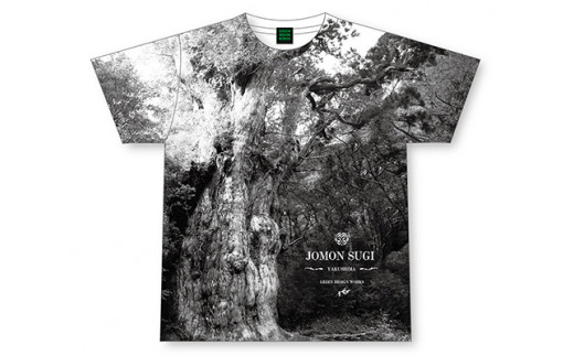 屋久島縄文杉全面Tシャツ Sサイズ