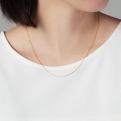 ふるさと納税 魚津市 K24 純金 シャインカット小豆 0.29φ ネックレス 45cm |  | 03