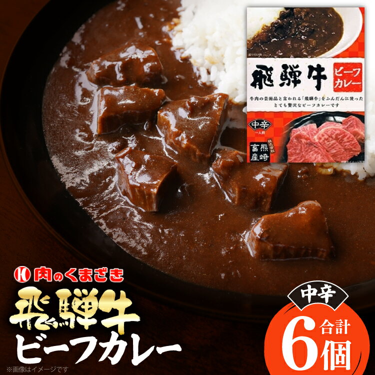 【ふるさと納税】 カレー レトルト 肉のくまざき特製 飛騨牛ビーフカレー 6個セット [熊崎畜産 愛知県 江南市 ko23btu560001] レトルトカレー 飛騨 飛騨牛 ビーフカレー 簡単 時短 お手軽 便利 簡単調理 ストック 小分け