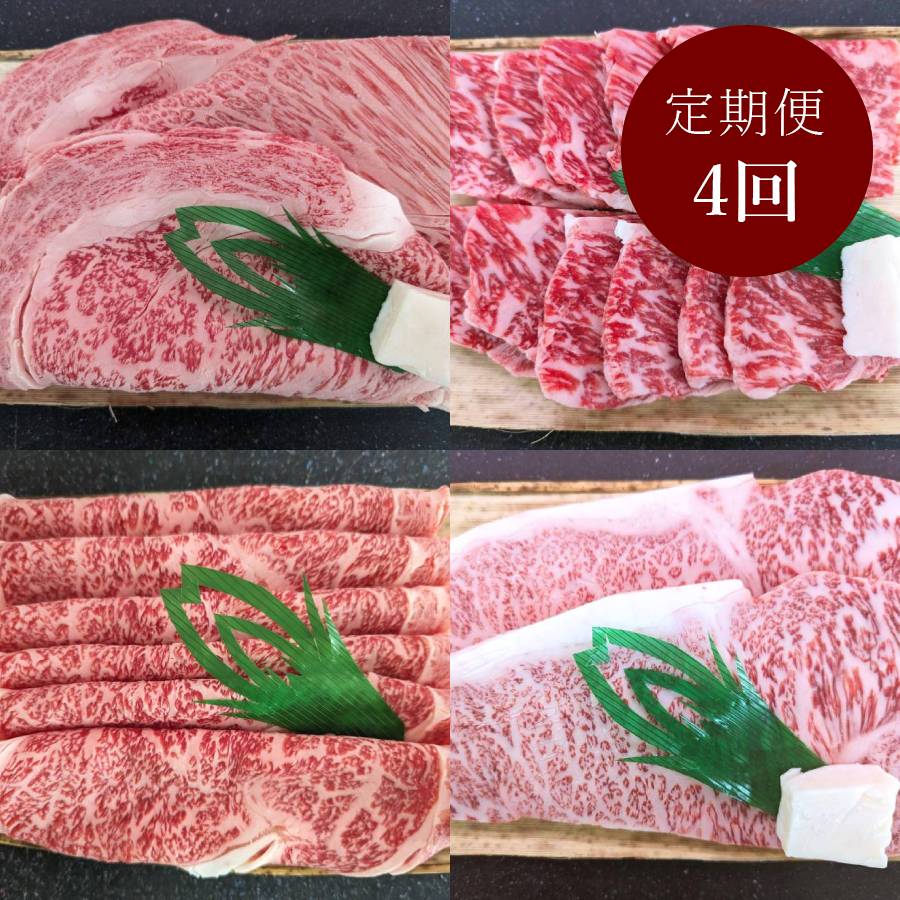＜丸中本店＞A5等級「松阪牛」【霜降りコース】4ヵ月定期便
