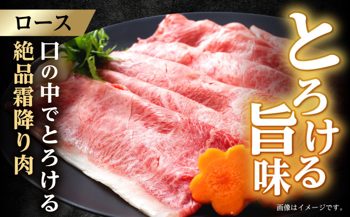 ロース スライス 400g / 長崎和牛 A4～A5ランク しゃぶしゃぶ すき焼き / 諫早市 / 野中精肉店 [AHCW041]