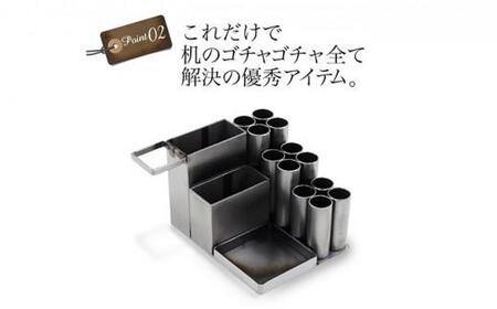monoKOZZ アイアンペンスタンド 丸・フック右【マットブラック】アイアン雑貨 おしゃれ ペン立て かっこいい デスク収納
