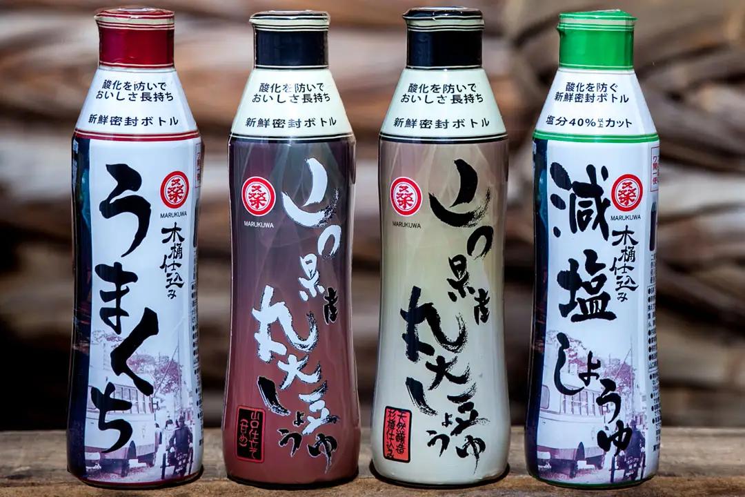 木桶で仕込む地産醤油。6種類の濃口醤油を味比べ!ぽん酢・玉子かけ・寒漬も!セット 桑田醤油有限会社 山口県 防府市 B-F13 醤油 詰め合わせ 濃口醤油 調味料 ぽん酢 漬物 減塩 木桶仕込み 天然