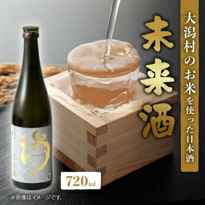 【ふるさと納税】未来酒～大潟村のお米を使った日本酒～4合瓶(720ml)×1本【配送不可地域：離島・沖縄県】【1668065】