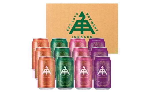 1726　ISEKADO　新定番ビール　4種12缶セット ISEKADO 新定番ビール 4種12缶セット 伊勢角屋麦酒 伊勢角 セット12缶 ビール お酒 クラフトビール 三重県 伊勢 世界大会金賞 金賞 ペールエール お中元 ギフト 贈り物 晩酌 地ビール 爽快 飲み比べ