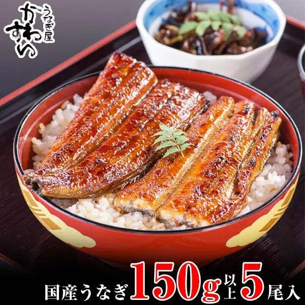 【丑の日用】国産うなぎ蒲焼き大サイズ5本セット(B1169-1) 