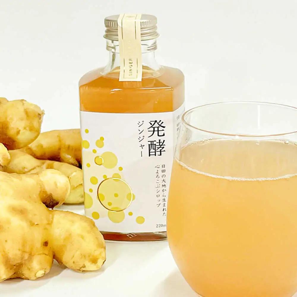 【お中元対象】ピリっと生姜にスパイスの甘い香り！身体にも心にも優しい発酵ジンジャーシロップ！発酵ジンジャー（2本セット） スパイス 炭酸 シロップ[ARDA010]