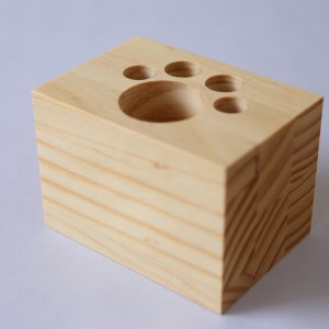 SA0925　《3種の木材から選べる》木製ペン立て 2種セット （パイン材）
