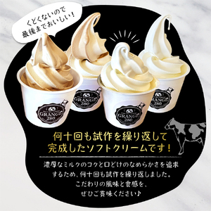 生ソフトクリーム【カフェオレ＆ミルク】 計10個【GRANGE280】