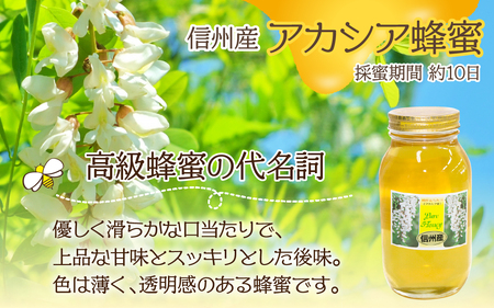 信州産蜂蜜ペアセット(アカシア・百花　各1.2g）