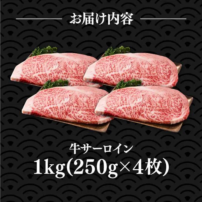 博多和牛 サーロインステーキ 250g×4枚 VBB010 牛肉 国産牛 和牛 ステーキ サーロイン