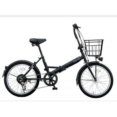 ふるさと納税 京都市 【中川商会 自転車Dプラス】＜マットブラック＞折りたたみ自転車 20インチシマノ製外装6段変速