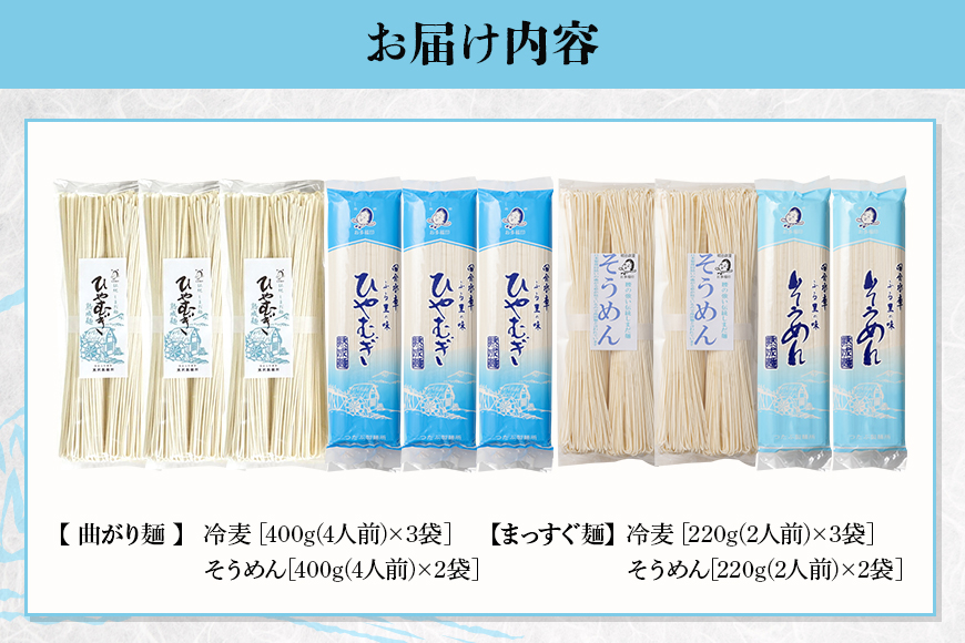 ひやむぎ・そうめん堪能セット 10袋(30食分) 島田麺 しまだ麺 冷や麦 冷麦 素麺 乾麺 夏 常備食 保存食