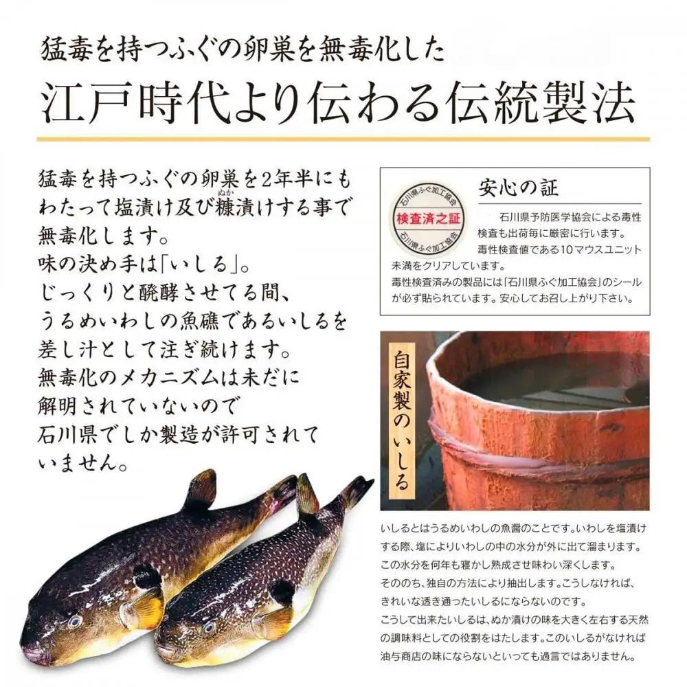 「加賀鶴」大吟醸 前田利家公とふぐの子ぬか漬けかす漬け詰め合せ