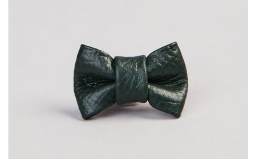 レザーブートニー(ピンブローチ) ダークグリーン【1232-1-ECF】｜革製品 レザー 国産 [1091]