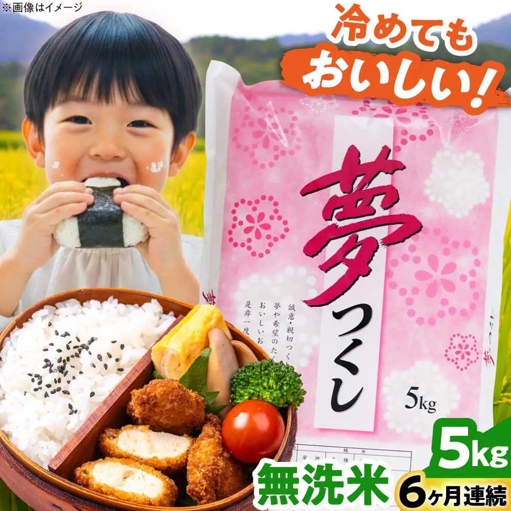 【全6回定期便】【令和8年産】無洗米 夢つくし 5kg 精米[BGBV015]