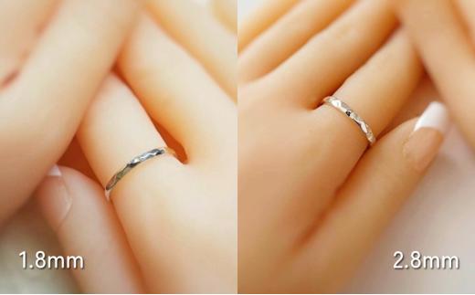 シルバーリング 槌目リング 2.8㎜  選べるサイズ  アクセサリー 指輪 りんぐ ジュエリー シルバー  レディース メンズ ペア シンプル 一点もの 華奢リング ピンキーリング プレゼント ギフト
