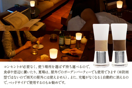 【ふるなび限定】【世界初の全方位受光ソーラー】スフェラーランタン 2色セット（カラー：白樺＆ウォールナット）FN-Limited-SP【080015】