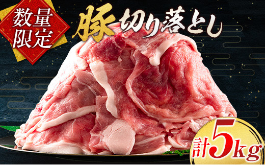 
数量限定 豚切り落とし 計5kg 肉 豚 豚肉 国産 おかず 食品 お肉 しゃぶしゃぶ 送料無料_CC28-23
