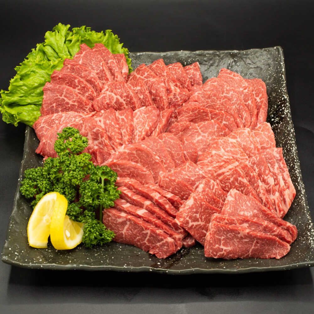 【ふるさと納税】熊本県産 A5等級 黒毛和牛 和王 柔らか赤身焼肉 約300g×3P 計約900g タレ1本付き【帝神志方ミート 株式会社】[AYCH086]
