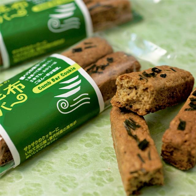 【ザクザク美味しい昆布入りクッキー】三船の昆布バー ２本入×10袋