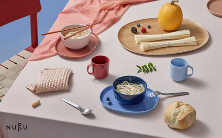 【波佐見ブランド/NUPPU】ジュニアマグ/イエロー プレート/ピンク 2点セット 食器【東京西海】[DD219]