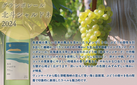 グランポレール　北斗メルロー2023　シャルドネ2024　各1本セット 【 ふるさと納税 人気 おすすめ ランキング ワイン わいん 赤ワイン 白ワイン メルロー シャルドネ サッポロビール 葡萄 ぶ