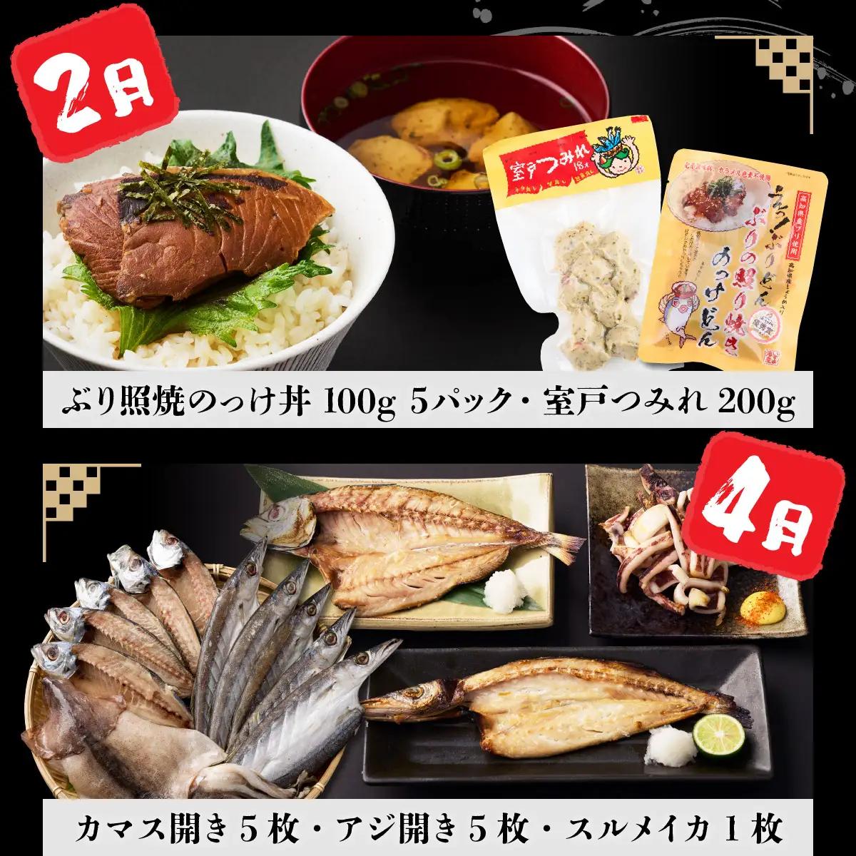 【偶数月定期便】いずま海産の干物頒布会【6回お届け】干物