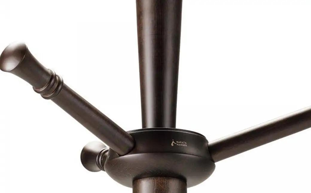 ナカタハンガー John Pole Hanger ジョン・ポールハンガー / ポール ハンガー 高さ 175cm スモークブラウン 木製 中田工芸 ハンガーフック 帽子掛け 洋服掛け 収納 スリム シ
