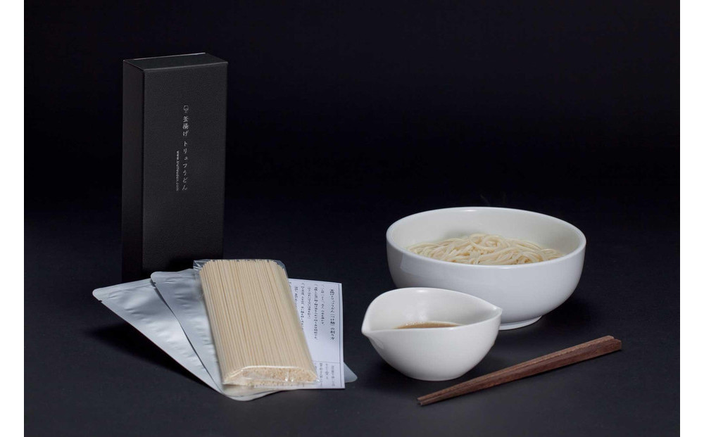 釜揚げトリュフうどん（4食入）トリュフスープ福岡市内製造
