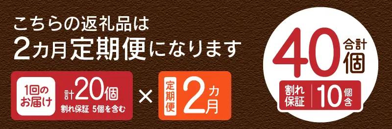 【2ヶ月定期便】忍野の平飼い卵20個×2回 ※割れ保証含む 卵