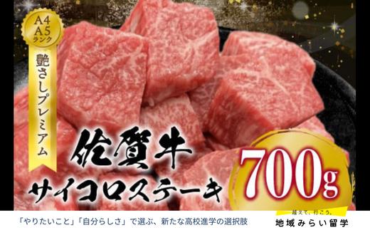 
            佐賀牛 サイコロステーキ 700g
          