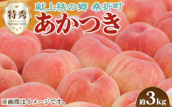 もも【あかつき・2026年産】特秀約3kg「献上桃の郷ブランド品」桑折町産　JAふくしま未来　桃 No.096
