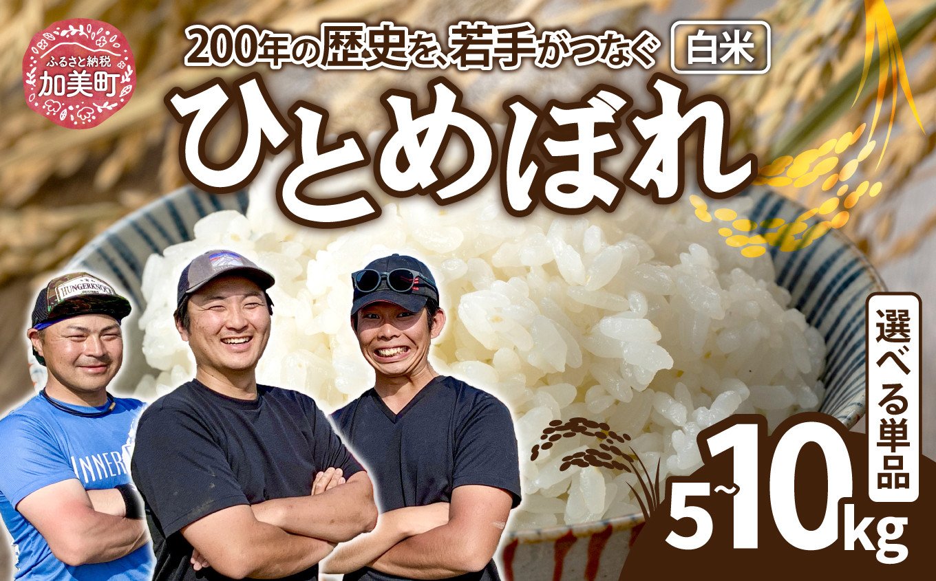 
            【選べる内容量】 米 宮城県産 ひとめぼれ 5kg 10kg ブランド米 白米 精米 ご飯 ごはん コメ こめ お米 小分け 家庭用 結心ファーム [ 宮城県 加美町 ]  
          
