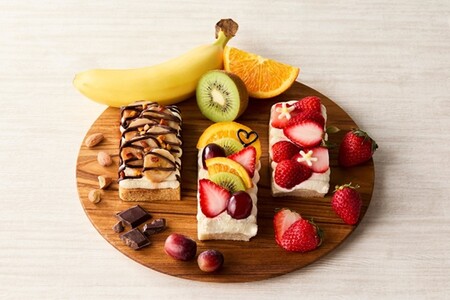 【フルーツサンド】旬のフルーツたっぷり フローズン オープンフルーツサンド 3個＜ケーキみたいなオープンフルーツサンド＞