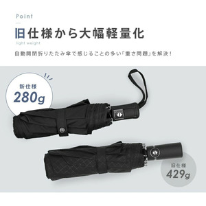 折り畳み傘 自動開閉 〈ライズクリエイション atRise〉 チェックブラック メンズ 軽量 折り畳み傘 大きめ 大きい 丈夫 コンパクト 傘 晴雨兼用 日傘 折りたたみ ワンタッチ 頑丈 逆戻り防止