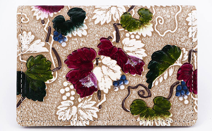 パスケース 野葡萄 文庫屋大関 名刺入れ カードホルダー 名刺ケース 名刺ホルダー カード入れ 定期入れ 定期ケース 雑貨 生活雑貨 小物 革小物 革製品 本革 日用品 民芸品 工芸品 東京 東京都 墨田区