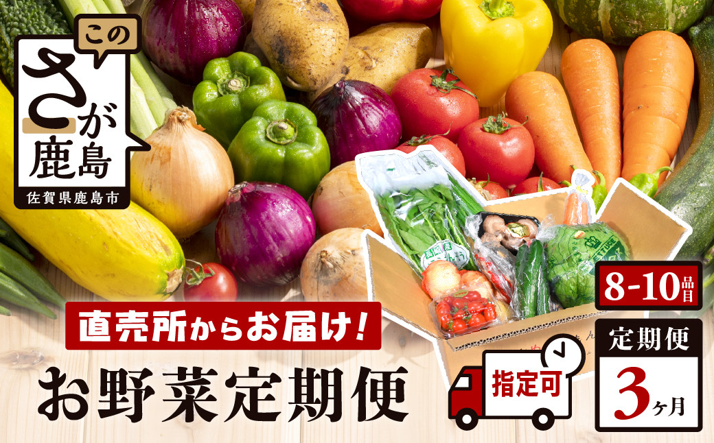 
            野菜ソムリエ選定 肥前の国 お野菜 3ヶ月 定期便 ふるさと納税 佐賀県 鹿島市 D-77 
          