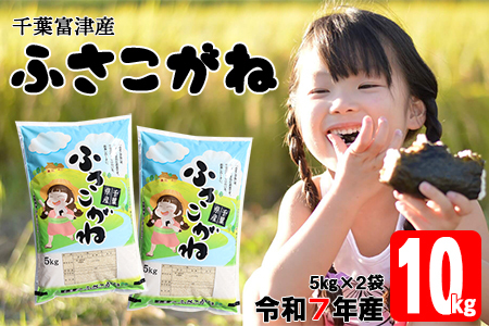令和7年 千葉富津産「ふさこがね」10kg（5kg×2袋）精米　かじや米店