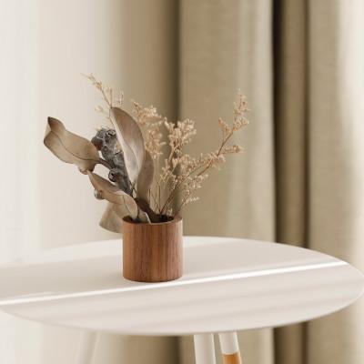 ふるさと納税 岡山市 木製キャンドルホルダー チューブ型 ウォールナット |  | 02