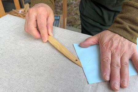 ＜湯布院・カトラリー専門　甲斐のぶお工房＞竹製ペーパーナイフ　1本 | ペーパーナイフ