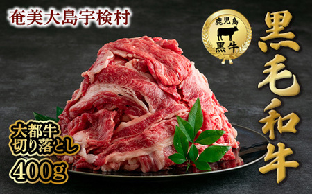 【鹿児島県産 黒毛和牛】 切り落とし 400g 【数量限定】大都牛 ブランド牛 牛 うし 牛肉 ビーフ 奄美大島 宇検村 経産牛