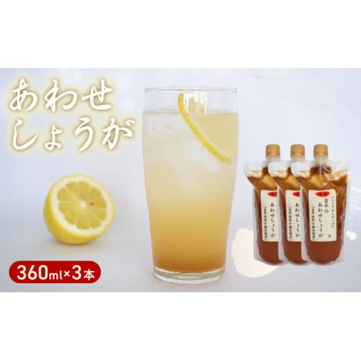 濃縮 生姜 シロップ パウチ 3パック セット 360ml 万能 調味料 生姜 自由自在 あわせしょうが ドレッシング 飲料 調理 ジュース KP008-2x