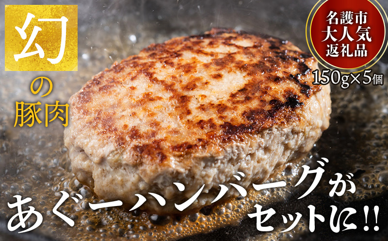 やんばるあぐーしゃぶしゃぶ（ロース＆肩ロース＆バラ＆ハンバーグ）Bセット ブランド豚 銘柄豚 やんばる あぐー豚 お取り寄せ 家庭料理 野菜炒め 豚しゃぶ しゃぶしゃぶ 特産品 人気 グルメ 国産 ポ