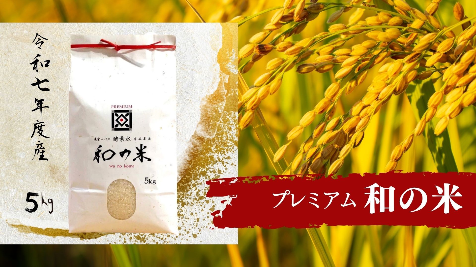 
            《 令和7年産 》和の米　「酵素米」　プレミアム　玄米5kg ／ 米 こめ コメ お米 おこめ コシヒカリ こしひかり 和の米 酵素米 プレミアム 特別栽培認証 新米 玄米 ごはん ご飯 令和7年産 5kg 茨城県 利根町 送料無料
          